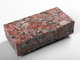 Řezaná dlažební kostka ze žuly Rosso Santiago fotografie 3