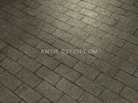 Řezaná dlažební kostka ze žuly Verde Oliva fotografie 2