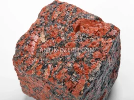 Štípaná dlažební kostka ze žuly Rosso Santiago fotografie 16