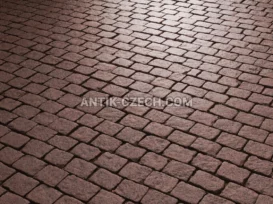 Štípaná a řezaná dlažební kostka ze žuly Maple Red fotografie 2