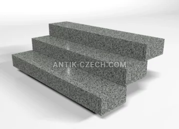Schody ze žuly Grey Ukraine fotografie 1