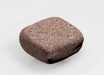 Zaoblená dlažební kostka ze žuly Maple Red fotografie 1
